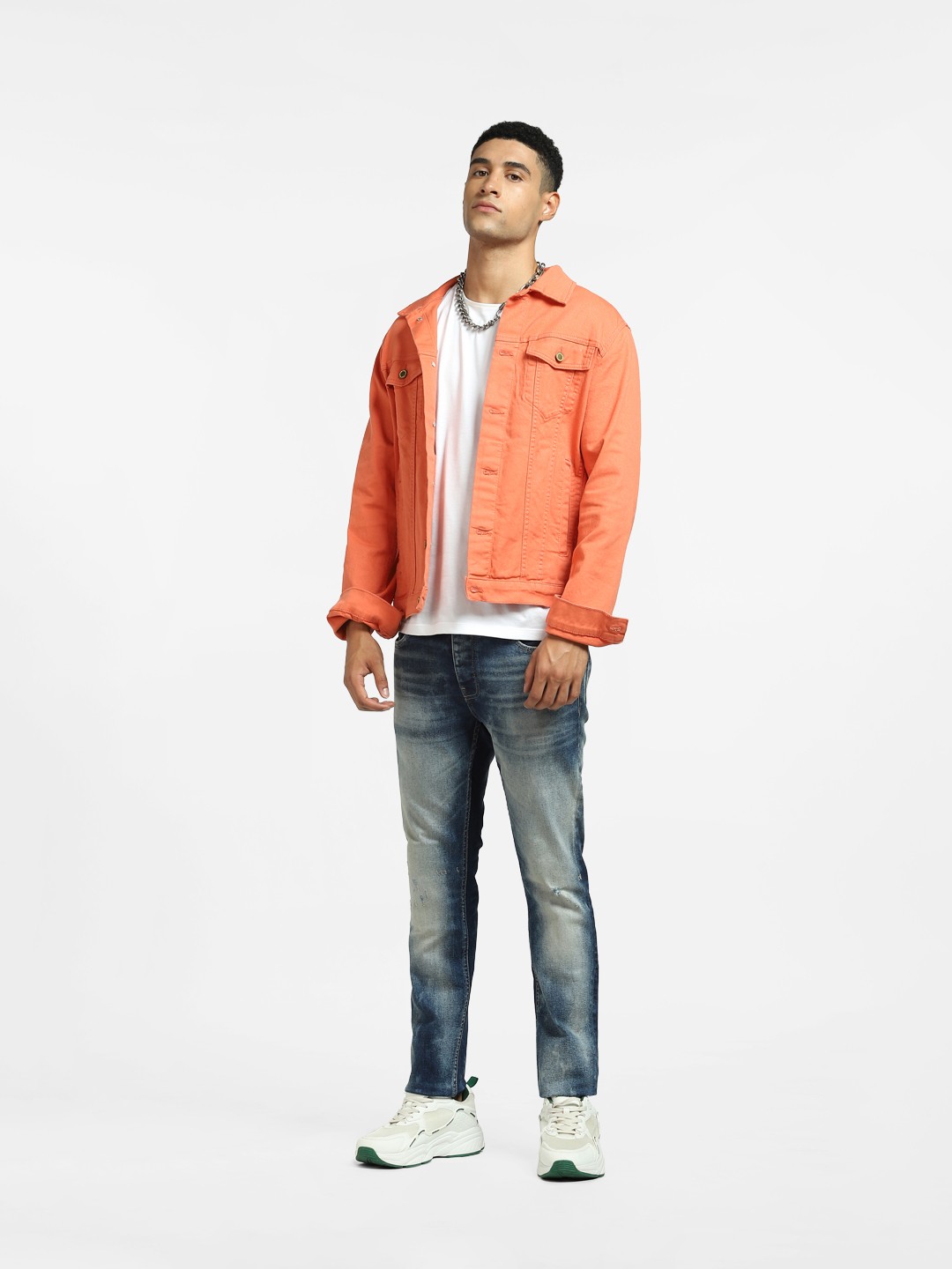 

Jack & Jones Men Blue Low-Rise Low Distress Heavy Fade Stretchable Jeans