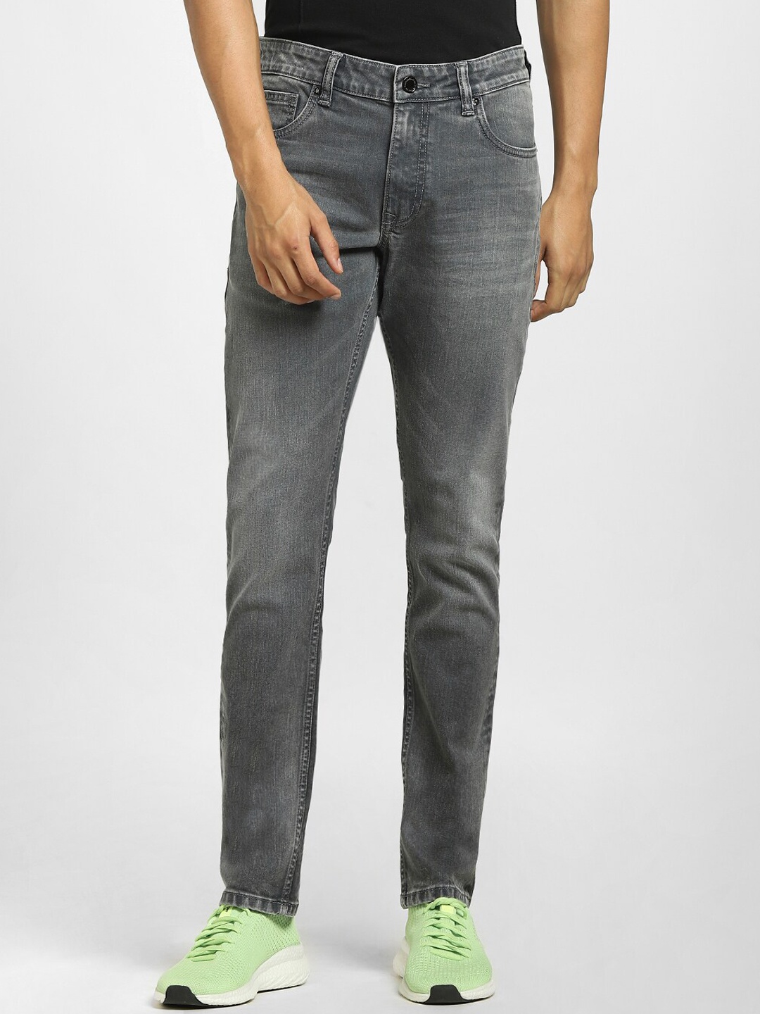 

Jack & Jones Men Grey Stretchable Jeans