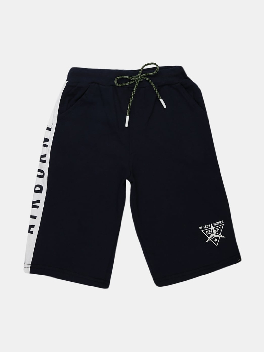 

V-Mart Boys Navy Blue Printed Shorts