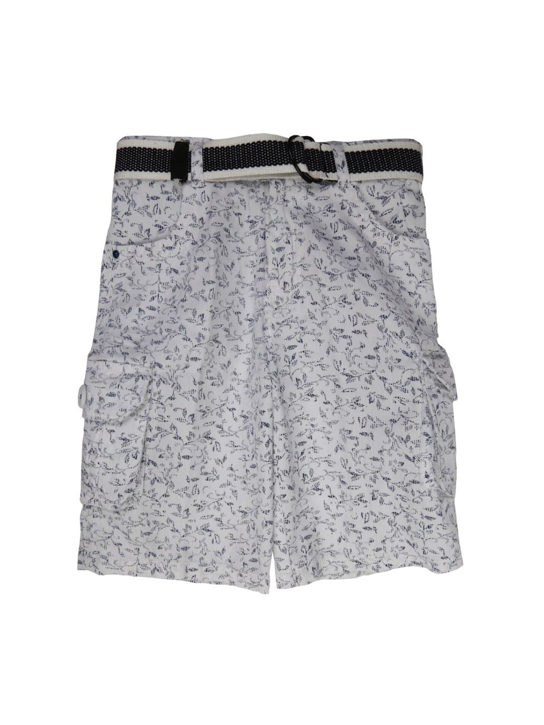 

V-Mart Boys White Printed Satin Shorts