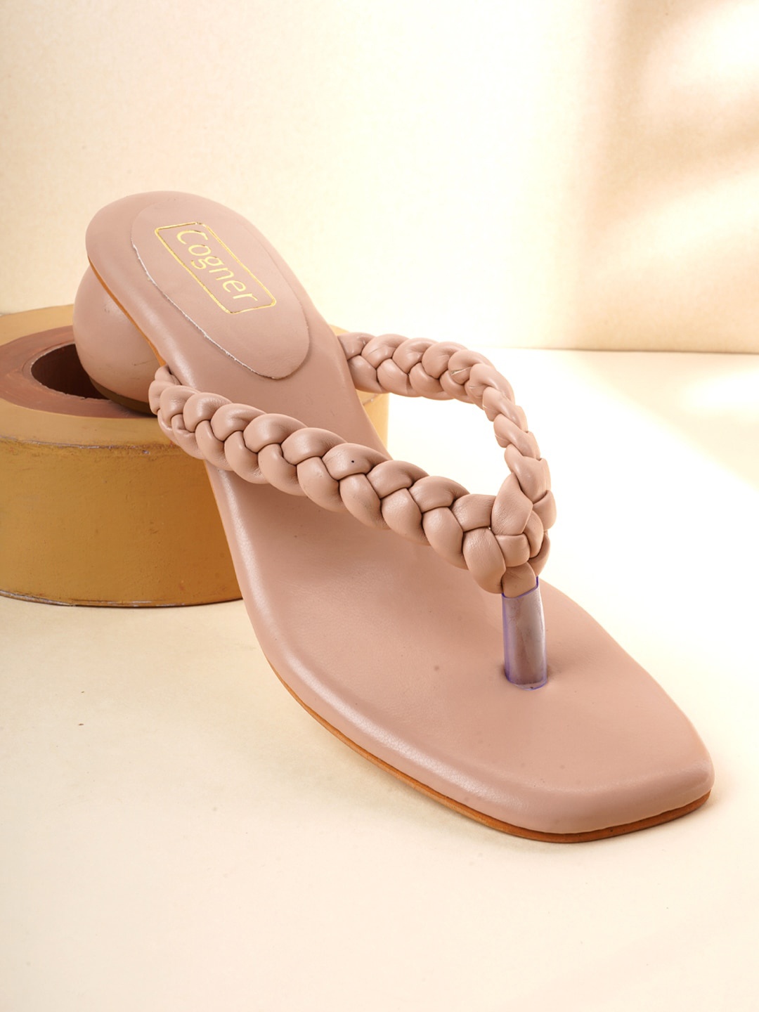 

Cogner Beige Solid Block Heels