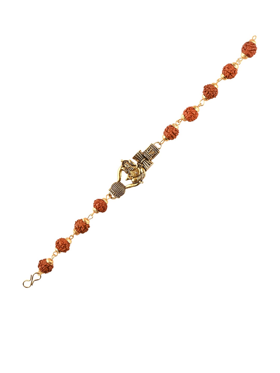 

Arendelle Brown Rudraksh Bracelet Style Rakhi