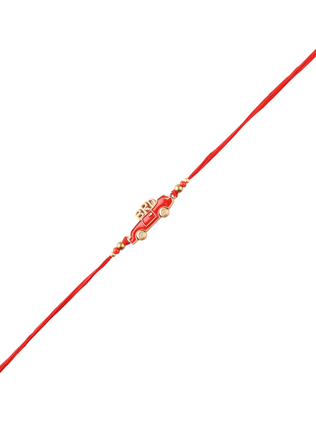 

Arendelle Men Gold-Plated Red Car Bro Rakhi