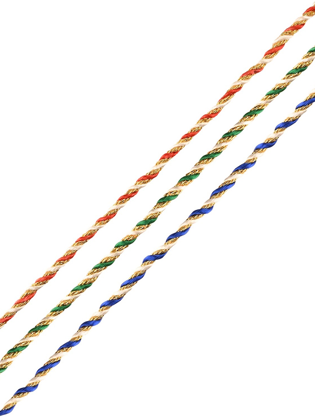 

Arendelle Men Set Of 3 Red Green & Blue Rakhi