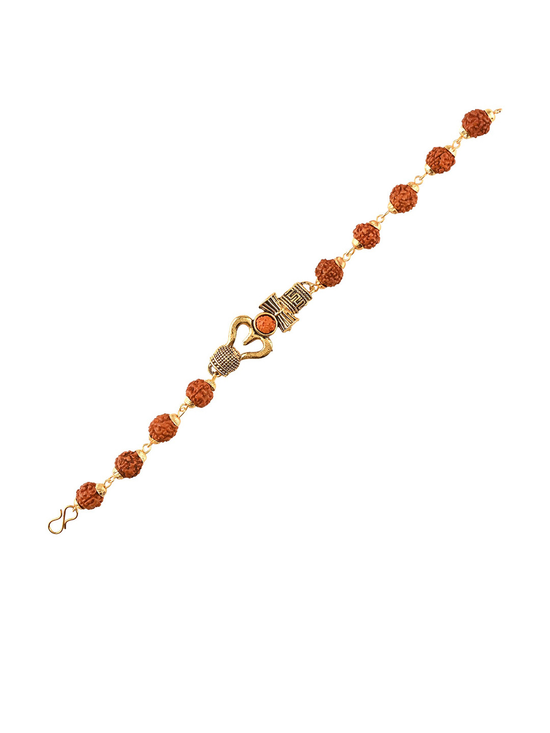 

Arendelle Men Brown Rudraksh Beaded Thread Rakhi
