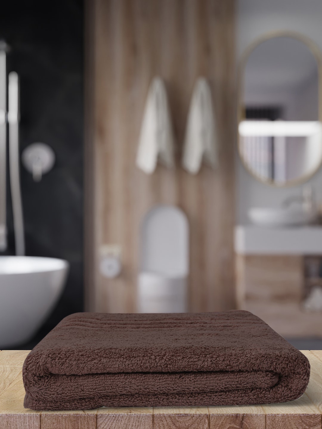 

Monte Carlo Brown Solid Pure Cotton 525 GSM Bath Towel