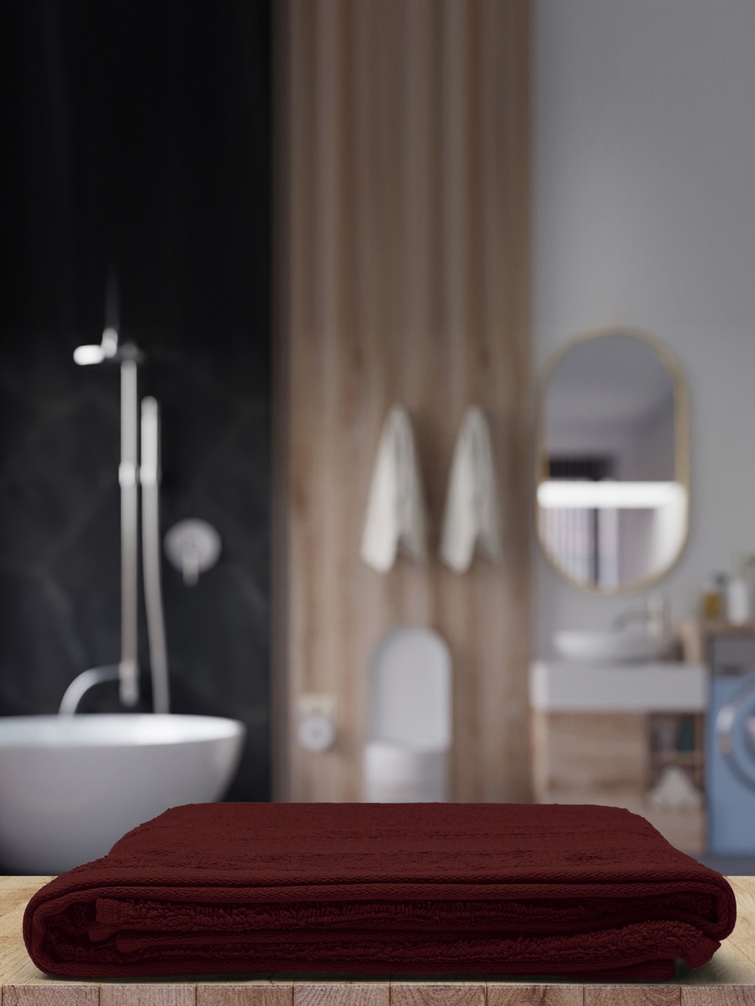 

Monte Carlo Brown Solid 400 GSM Cotton Bath Towels