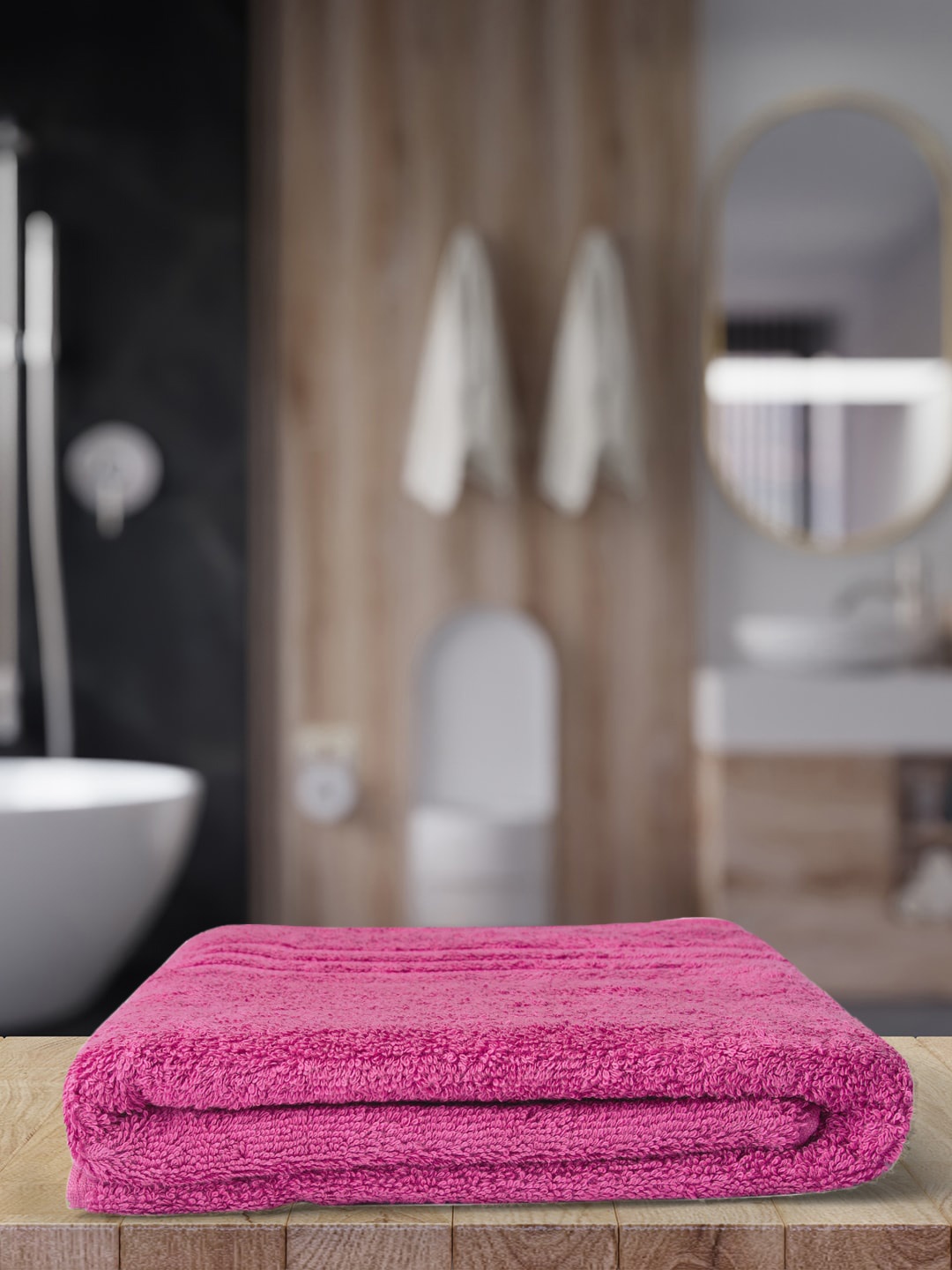 

Monte Carlo Pink Solid 525 GSM Pure Cotton Bath Towel