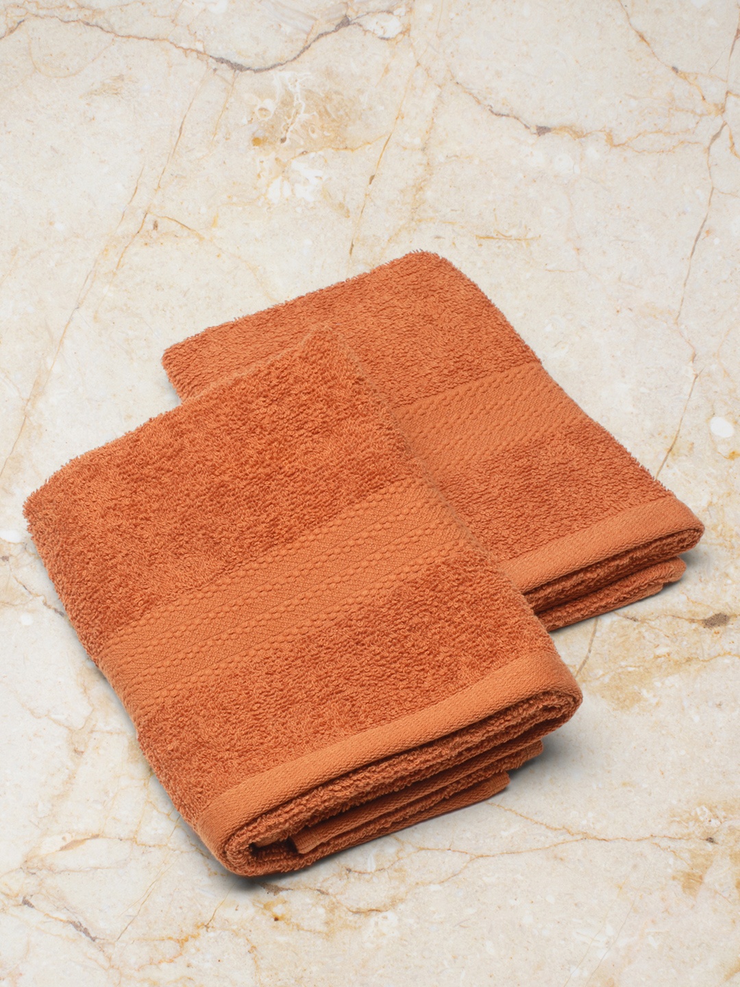 

Monte Carlo Pack of 2 Cotton 400GSM Hand Towels, Brown