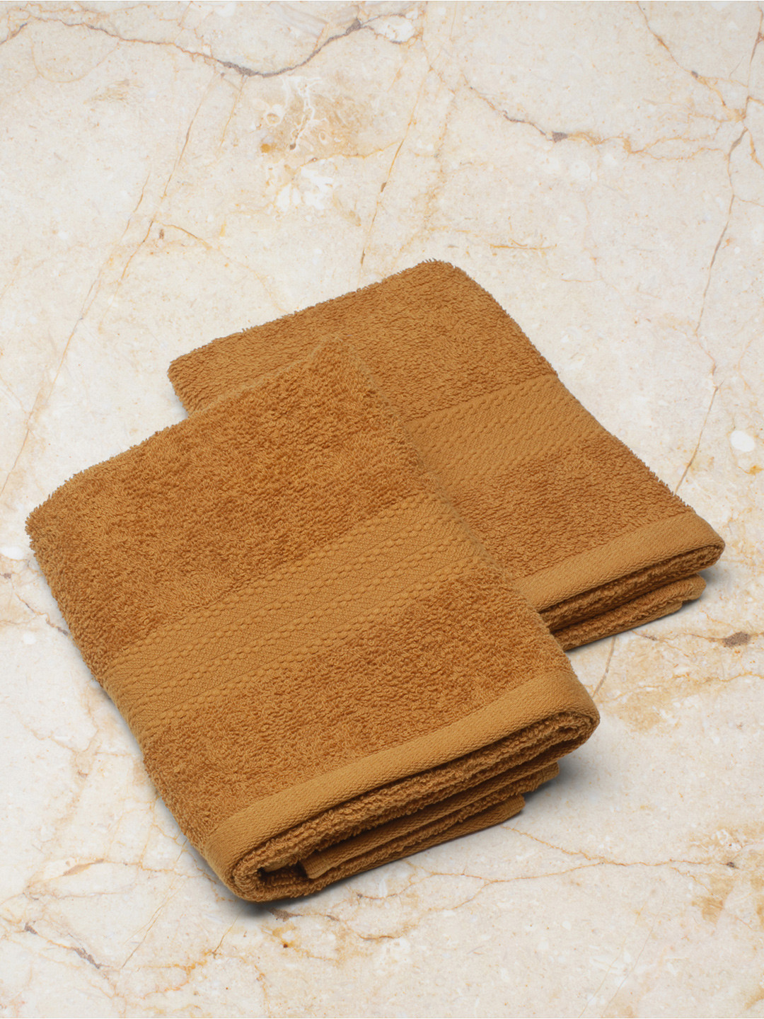 

Monte Carlo Pack of 2 Mustard Yellow Cotton Solid Jasper Hand Towel