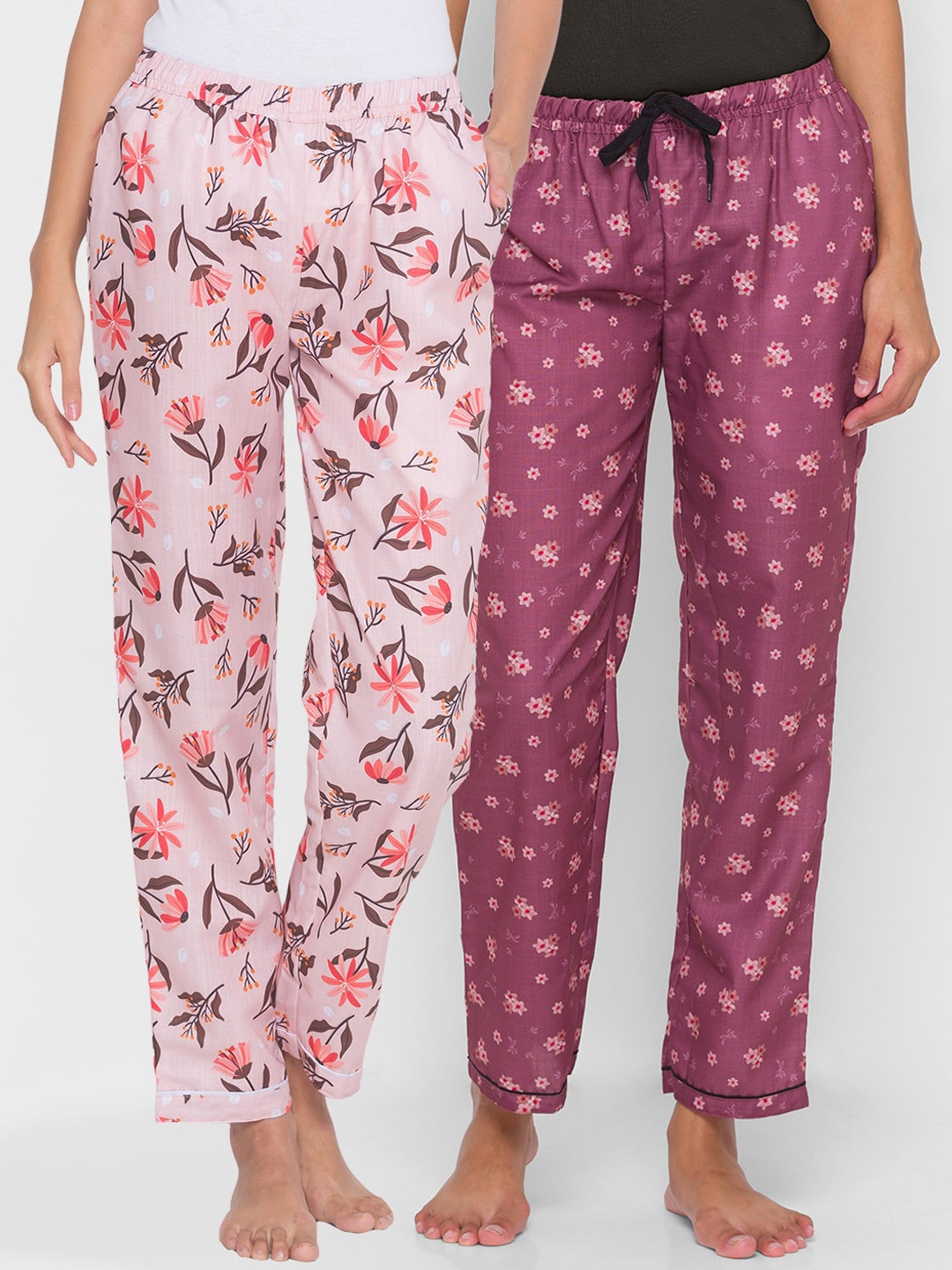 

FashionRack Women Pack of 2 Printed Lounge Pants, Pink