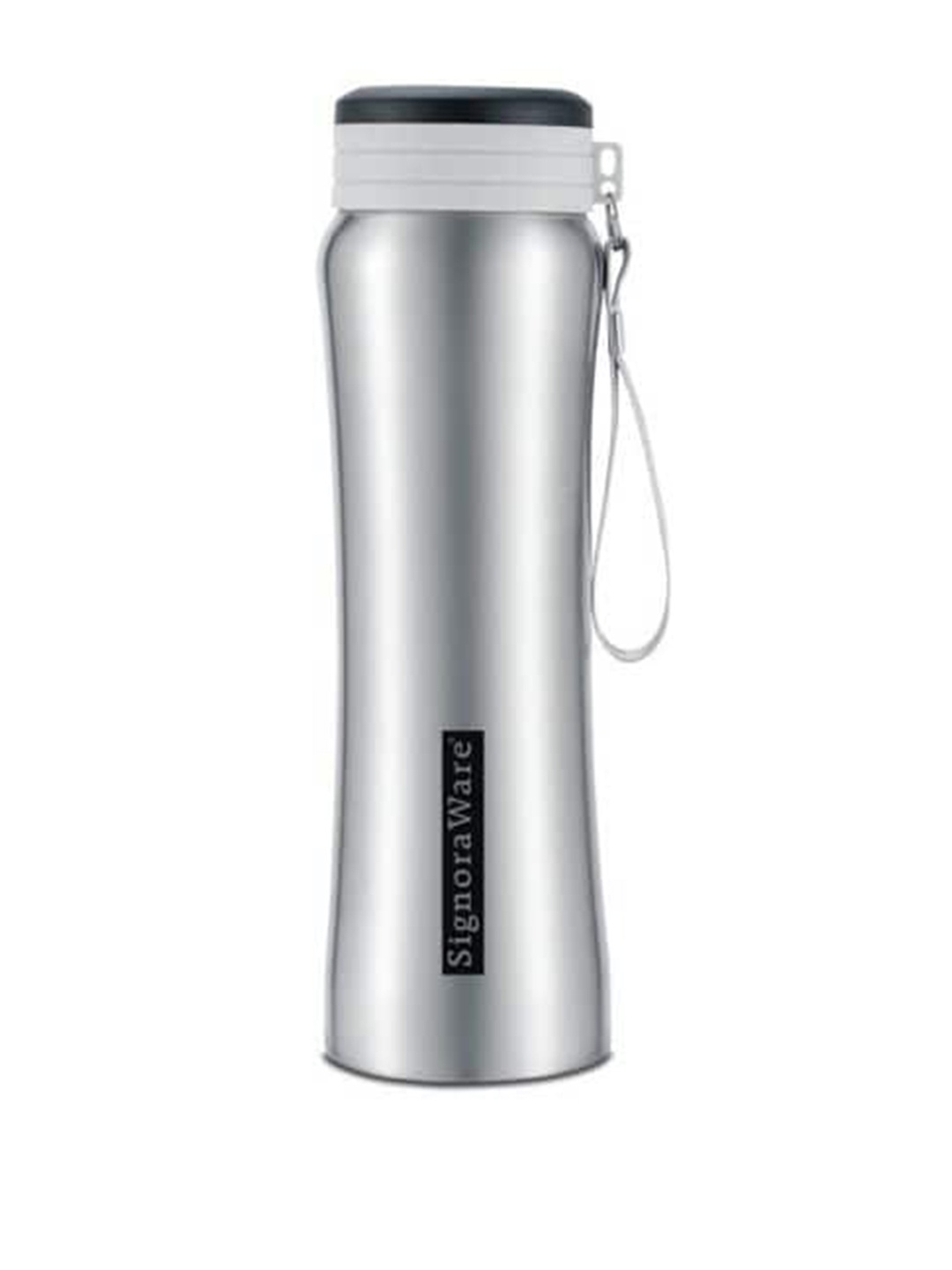 

SignoraWare Silver-Toned Solid Stainless Steel Water Bottle-750 ml