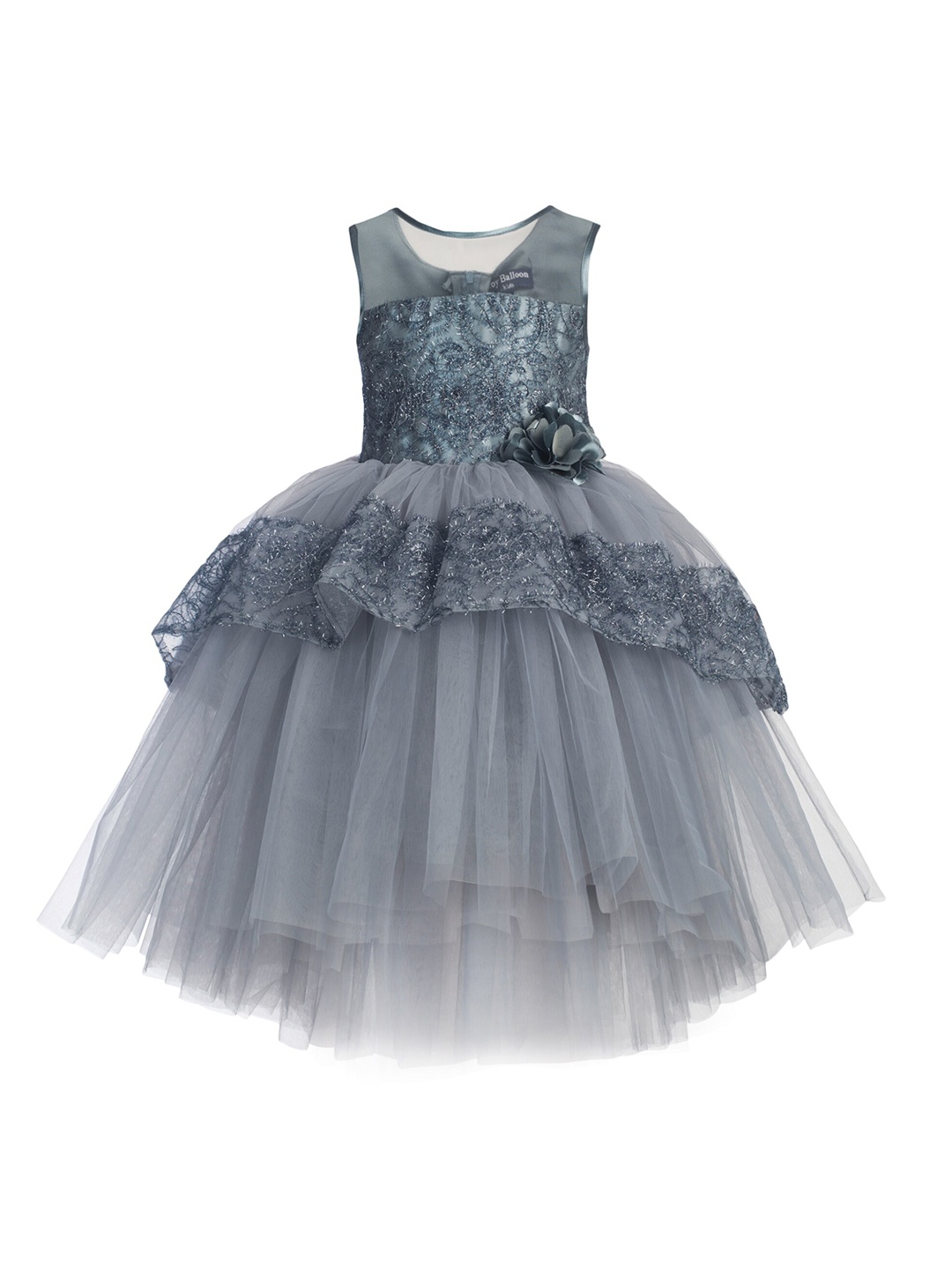 

Toy Balloon Kids Grey Net Dress