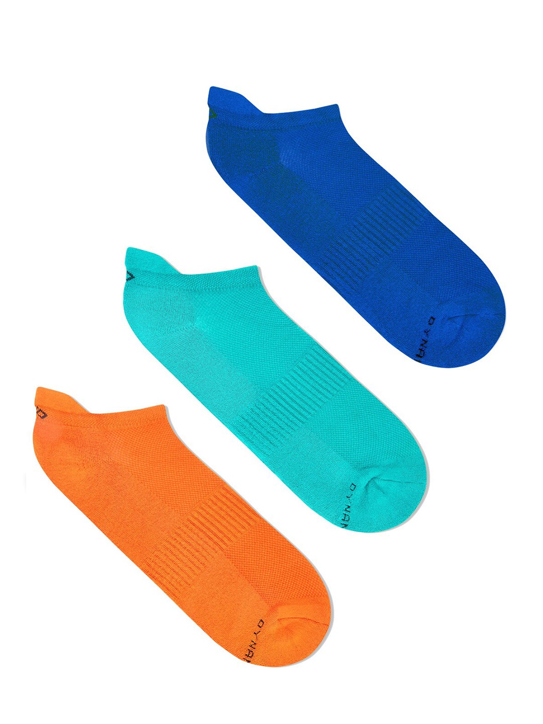 

Dynamocks Women Pack Of 3 Solid Bamboo Ankle-Length Socks, Blue