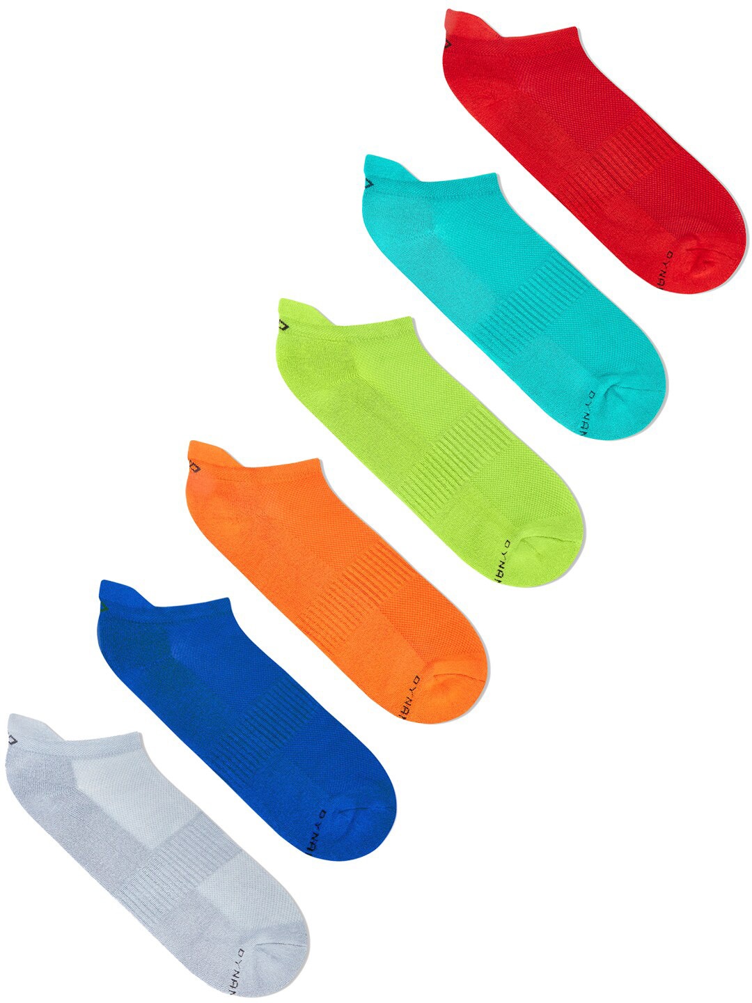 

Dynamocks Women Pack Of 6 Solid Bamboo Ankle-Length Socks, Red