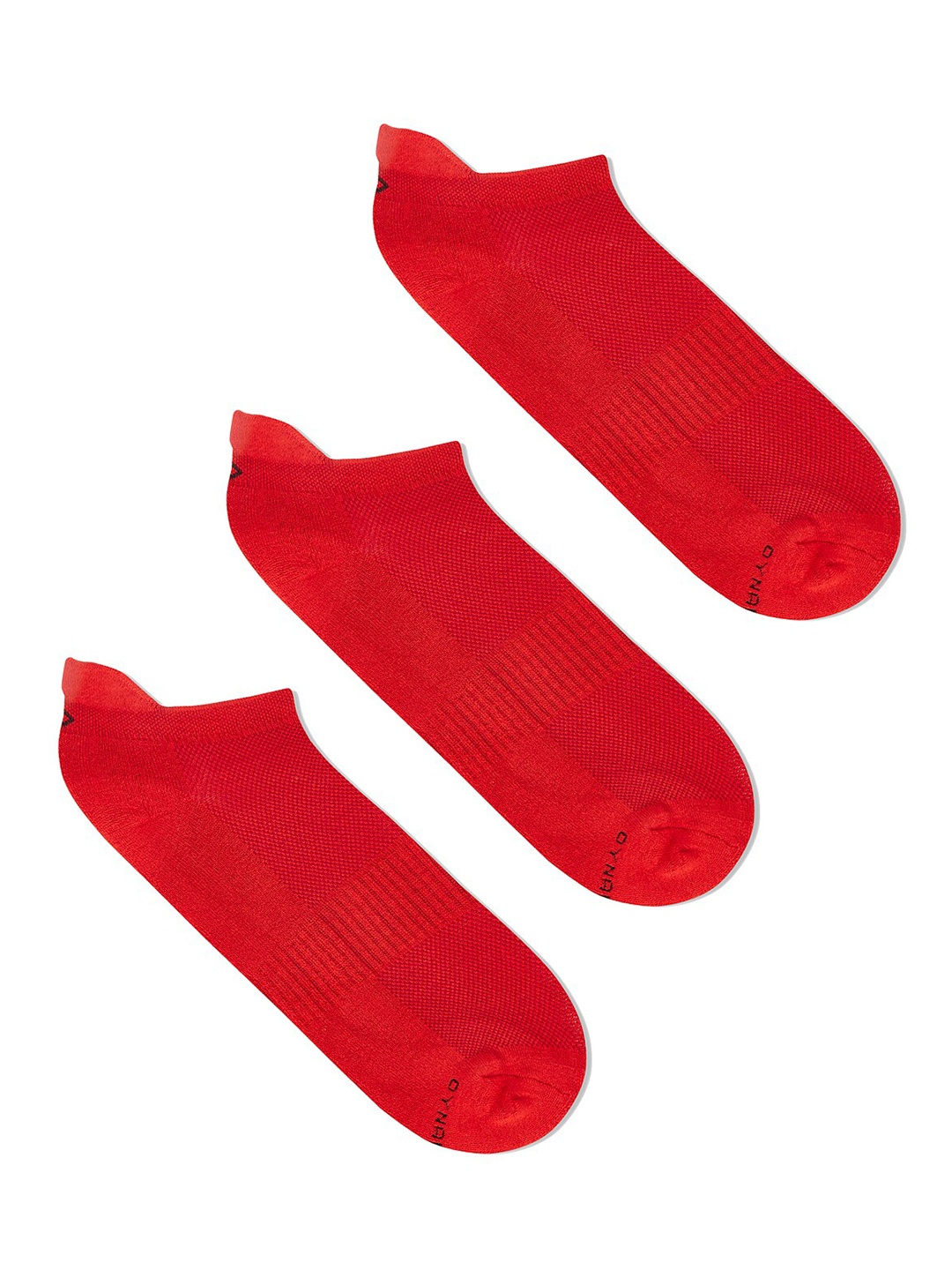 

Dynamocks Women Pack of 3 Red Solid Bamboo Ankle-Length Socks