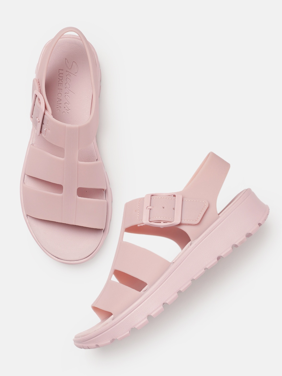 

Skechers Women Mauve BACK TO BASICS Comfort Sandals