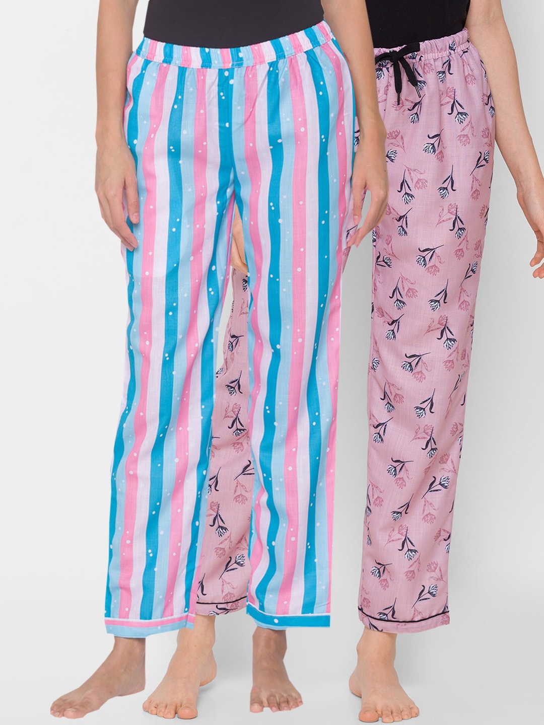 

FashionRack Women Pack of 2 Printed Lounge Pants, Blue