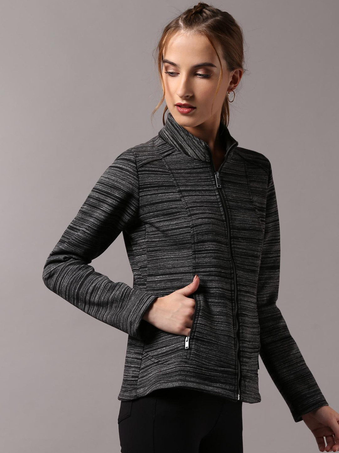 

Lakshita Women Black Outdoor Puffer Jacket