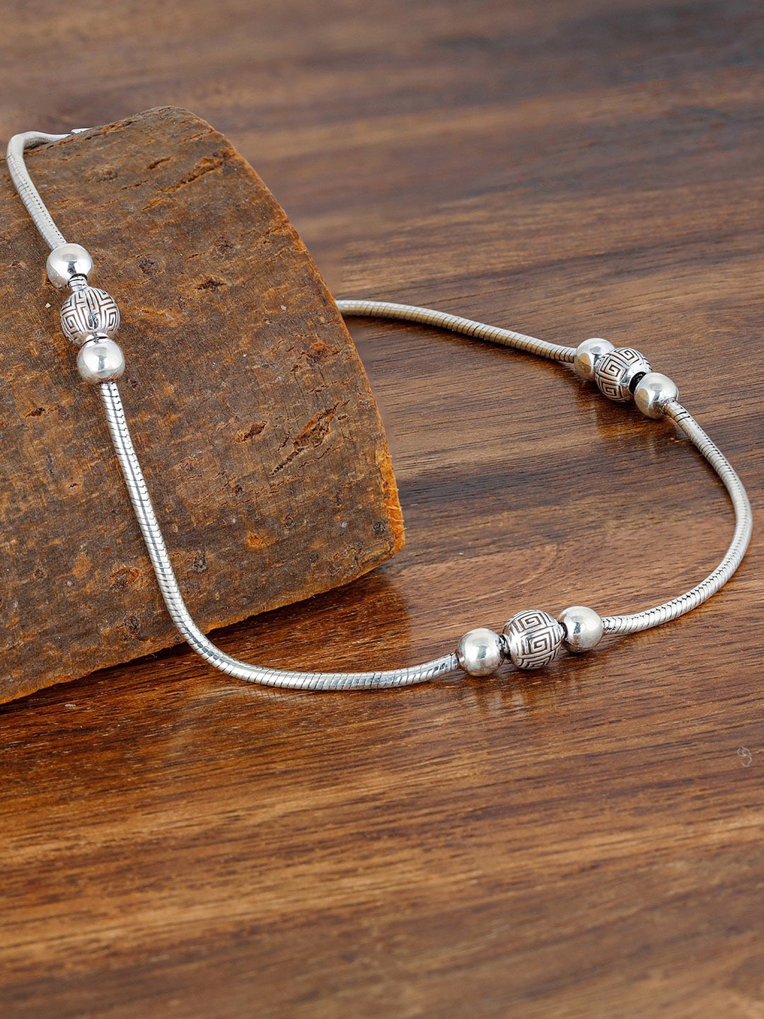 

GIVA 925 Sterling Silver Beaded Anklet