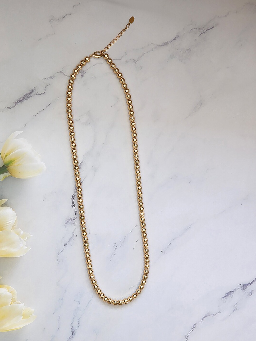 

MNSH Gold-Toned Brass Gold-Plated Layered Necklace