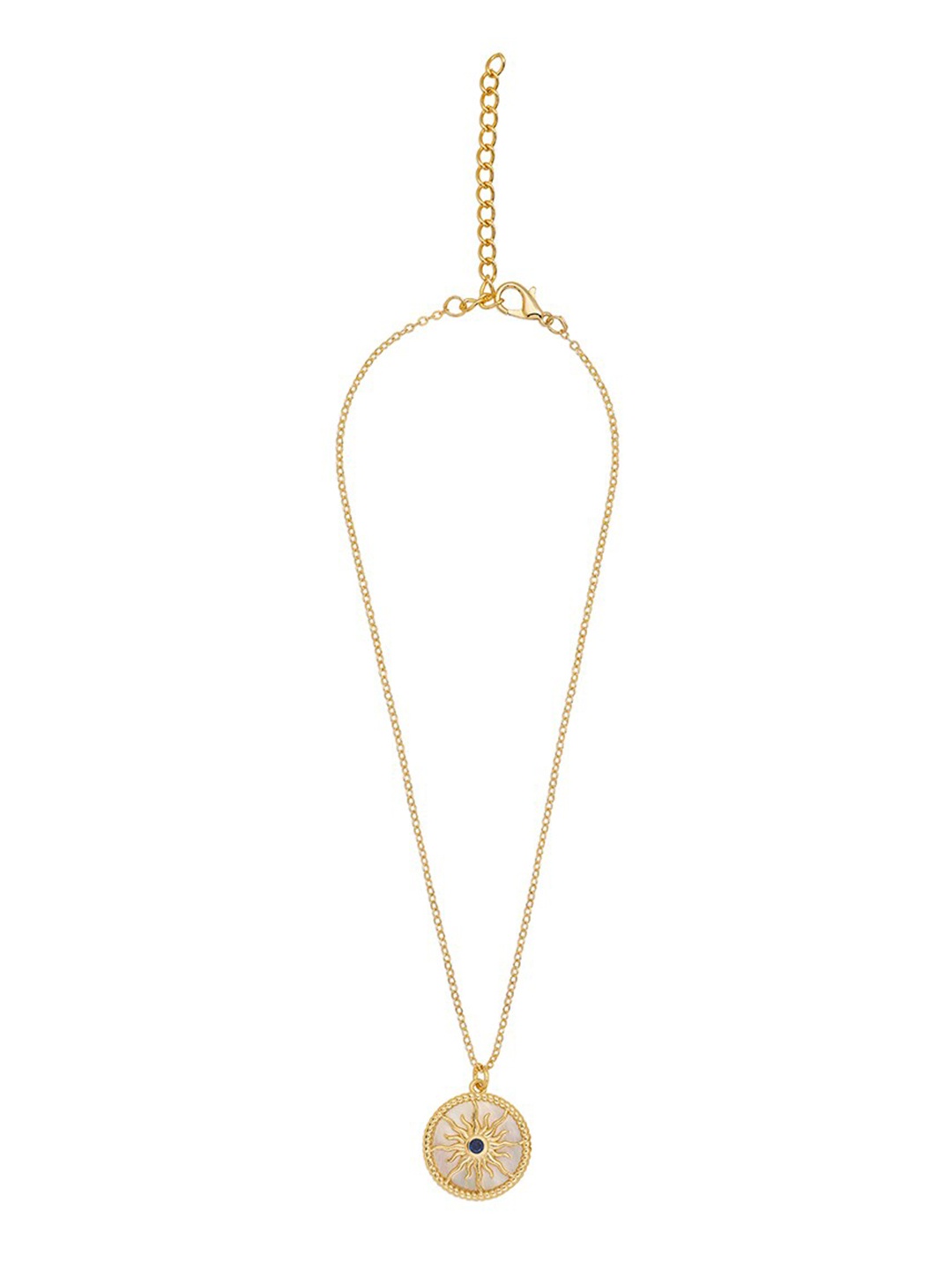 

MNSH Gold-Toned & White Brass Gold-Plated Necklace