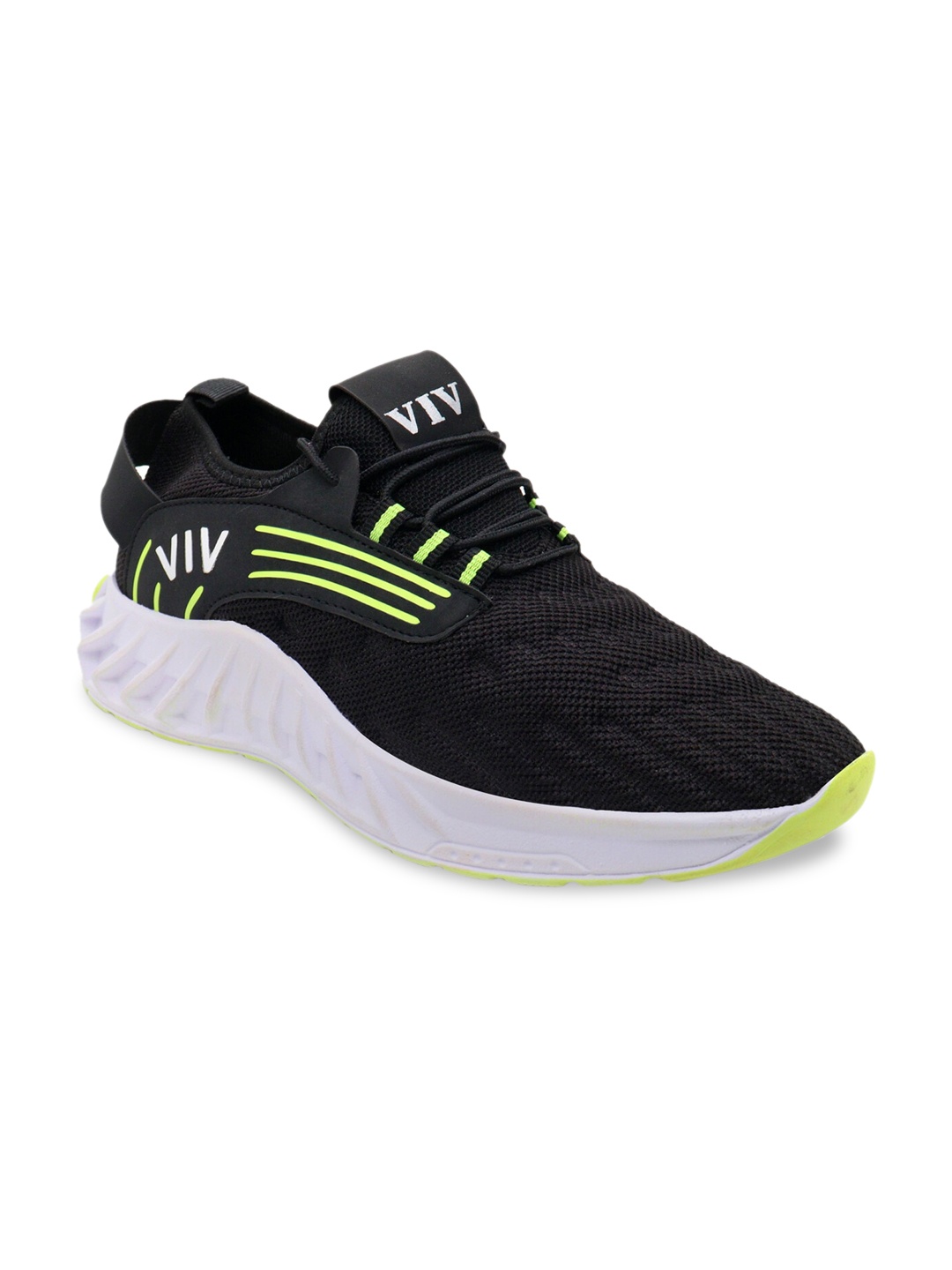 

VIV Men Black Striped Sneakers