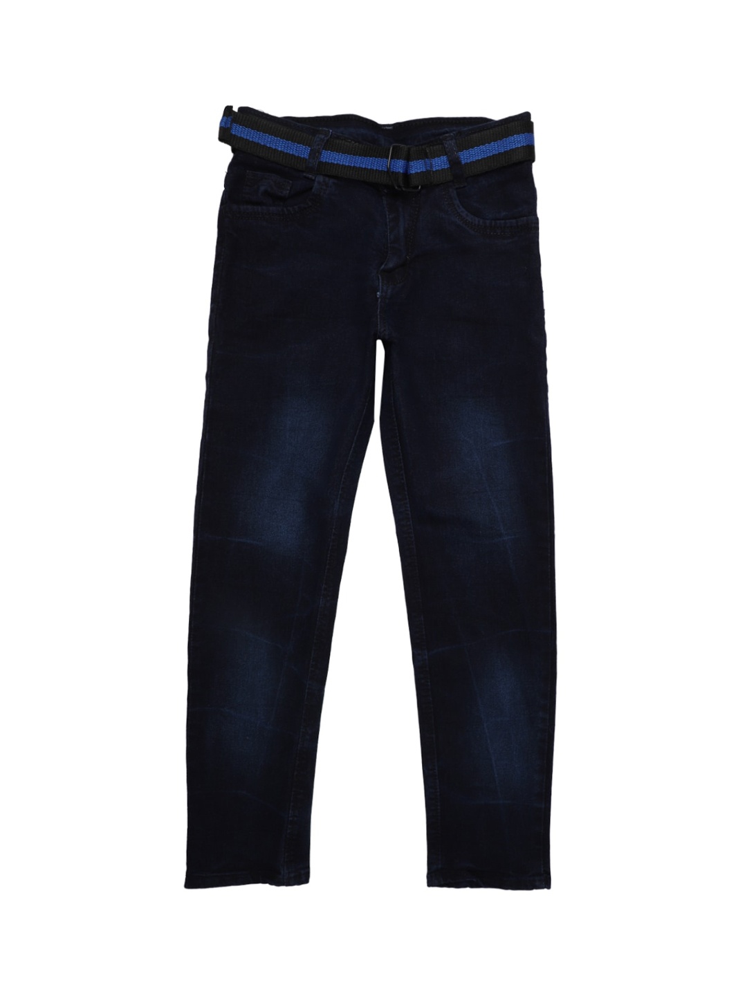 

V-Mart Boys Blue Light Fade Dobby Denim Medium Waist Jeans