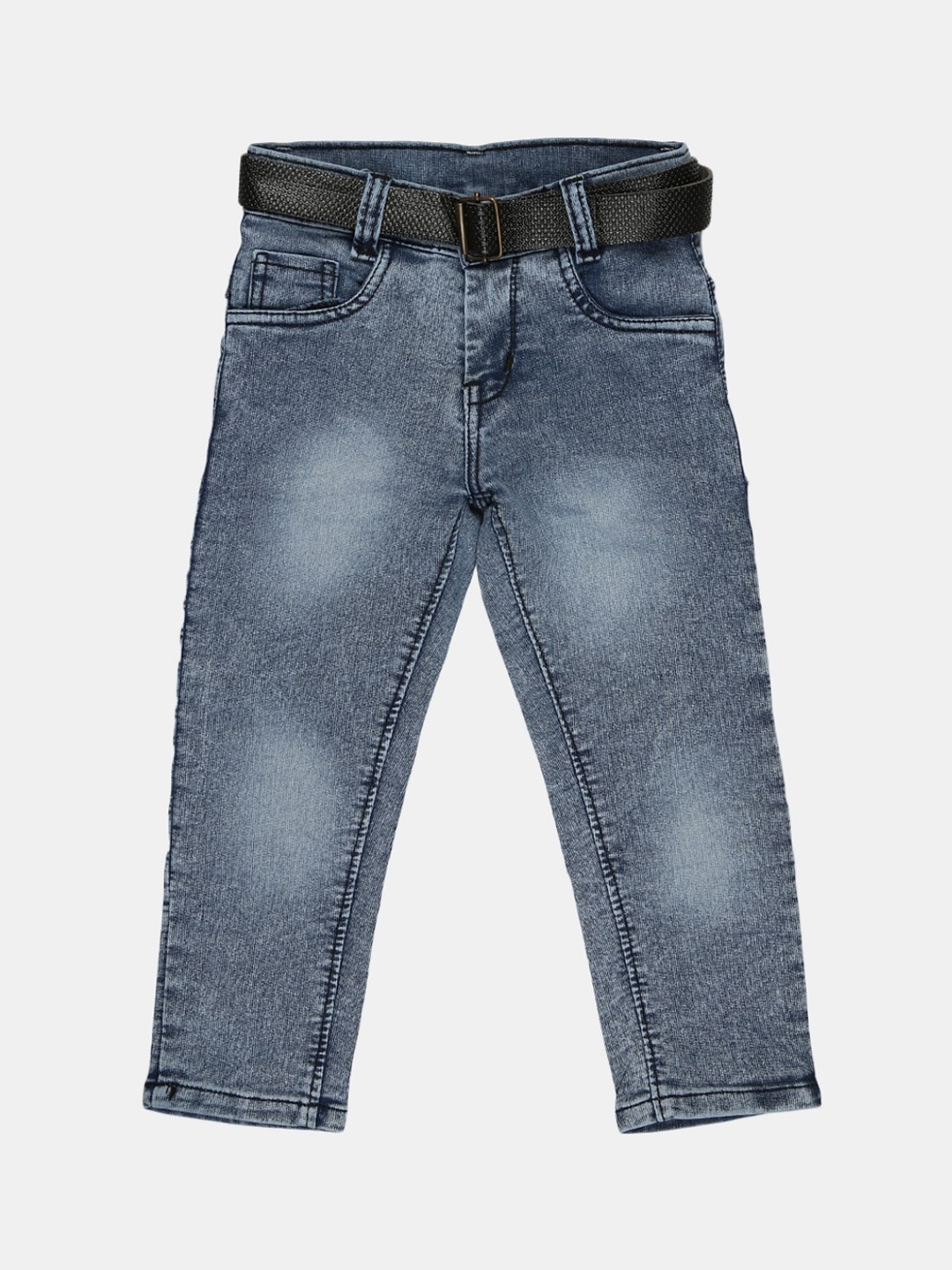 

V-Mart Boys Blue Heavy Fade Regular Fit Jeans