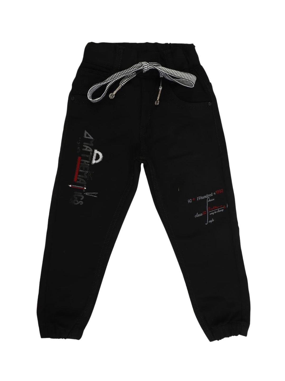 

V-Mart Boys Black Printed Cotton Jogger Jeans