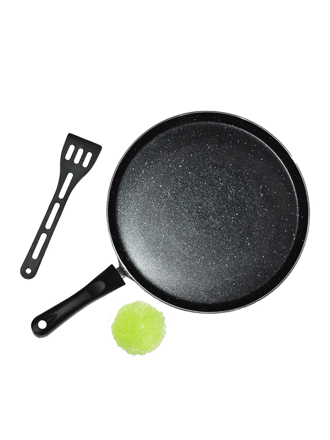 

Eslite Grey Aluminum Non Stick Scratch Resistant Dosa Tawa Frying Pan