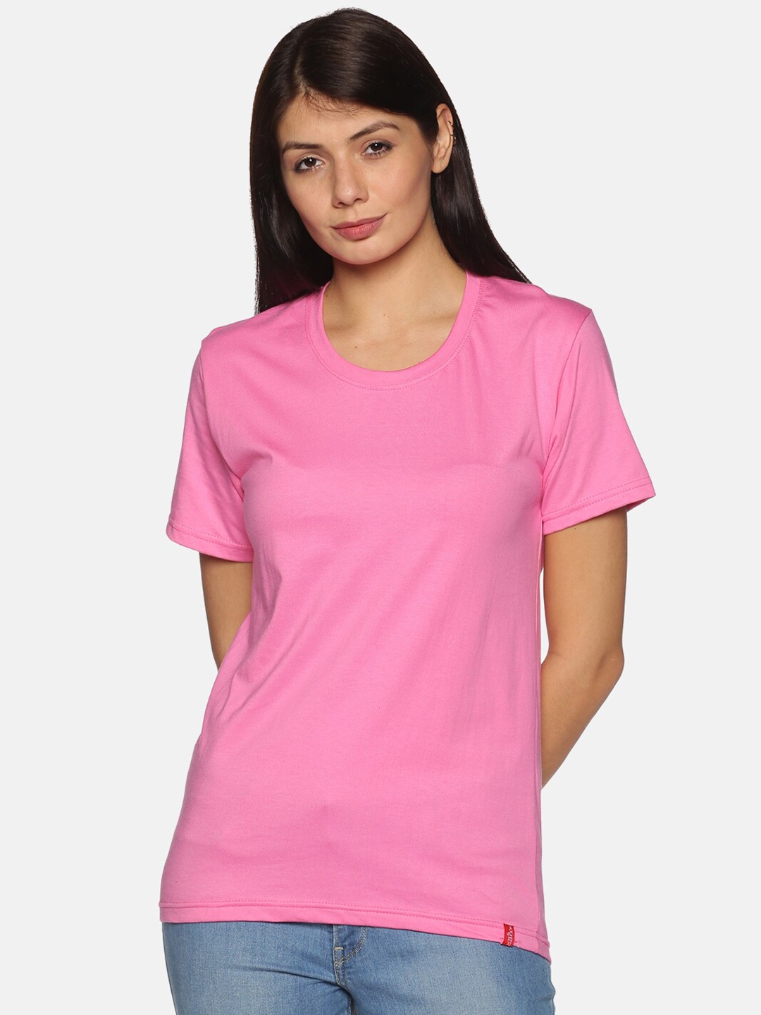 

NOT YET by us Women Pink Solid T-shirt