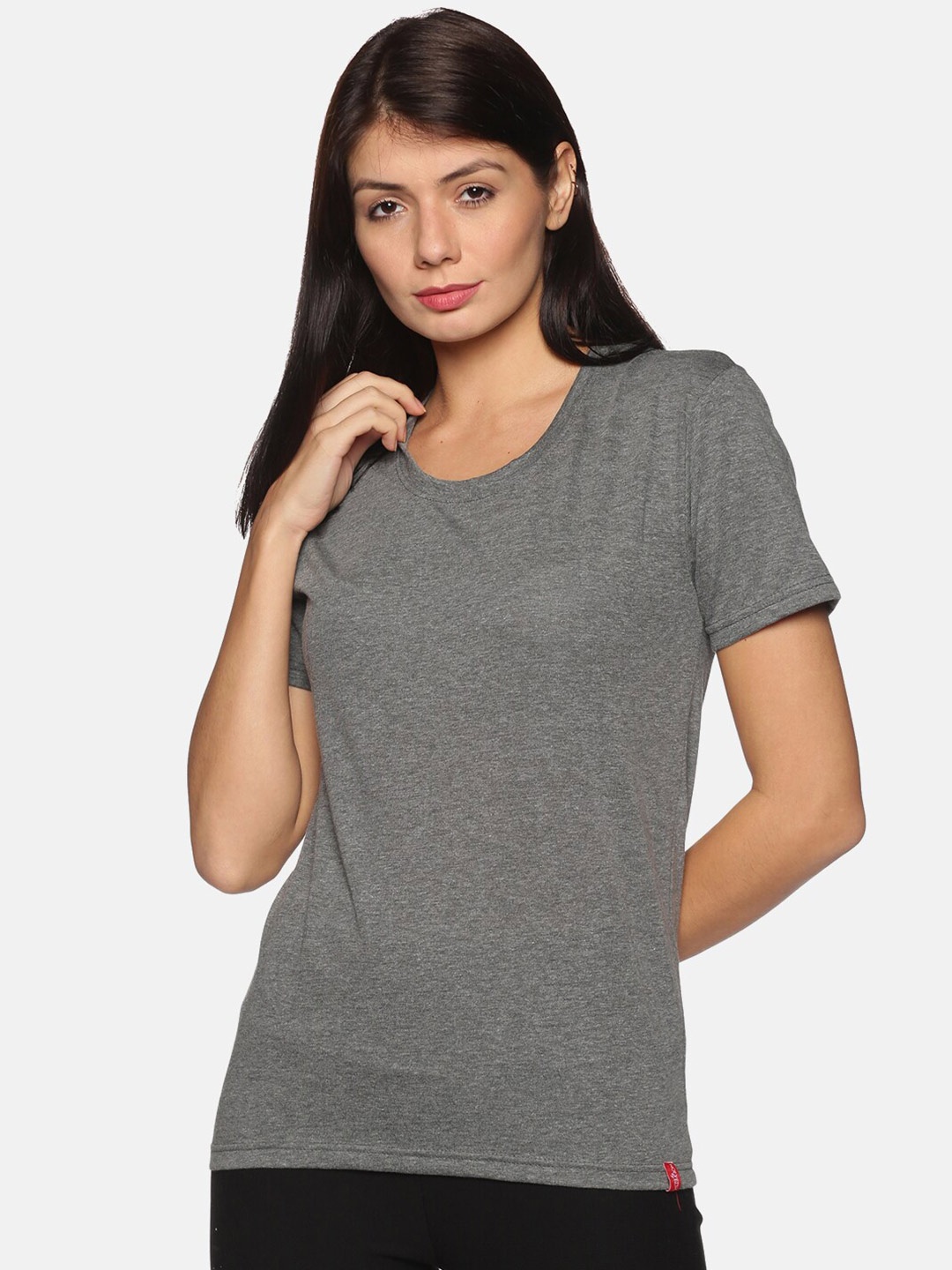 

NOT YET by us Women Grey T-shirt