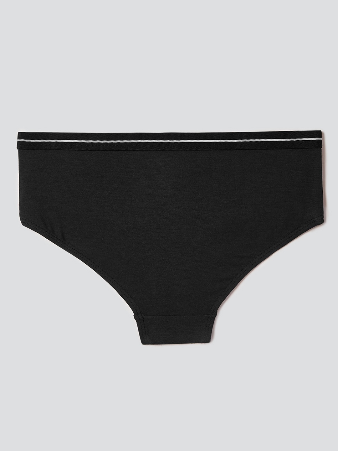 

The Souled Store Women Black Solid Basic Briefs