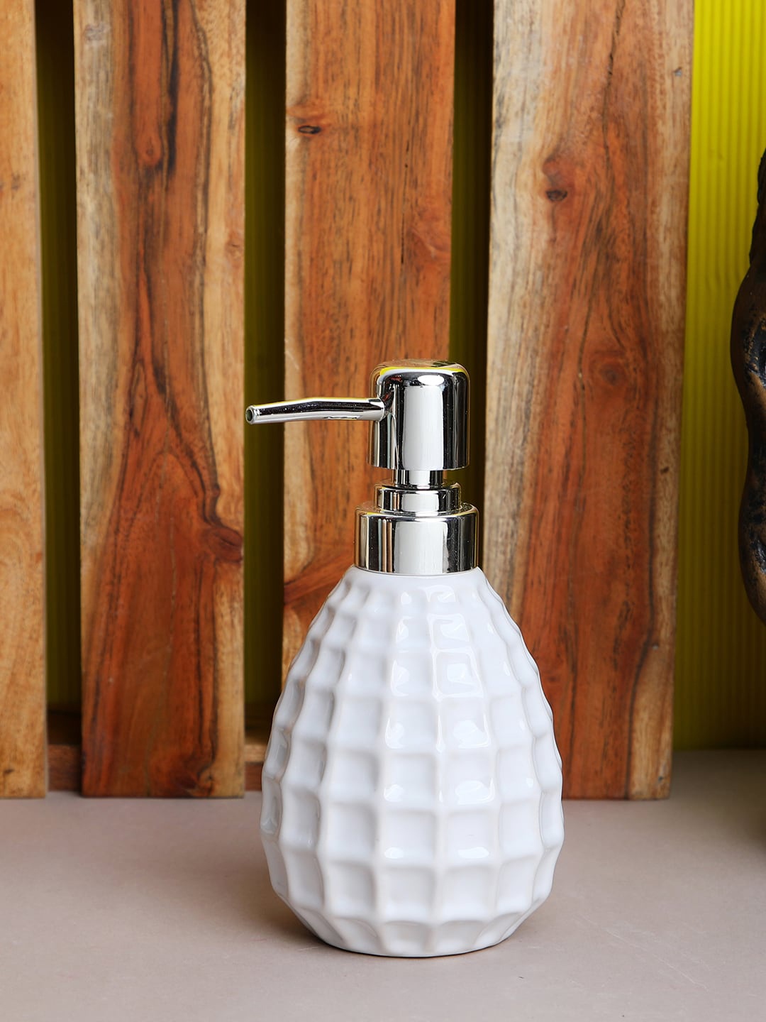 

ROMEE White Ceramic Bathroom Soap Dispenser