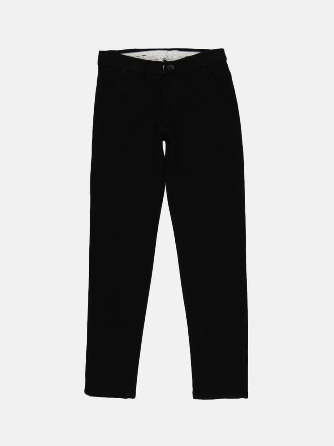 

V-Mart Boys Black Solid Regular Fit Cotton Trousers