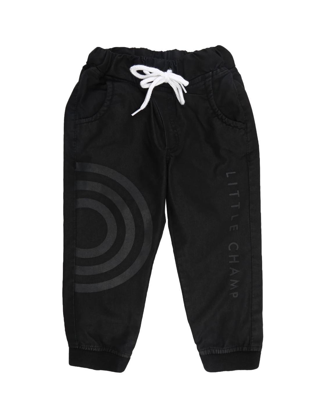

V-Mart Boys Grey Printed Three-Fourth Joggers Trousers