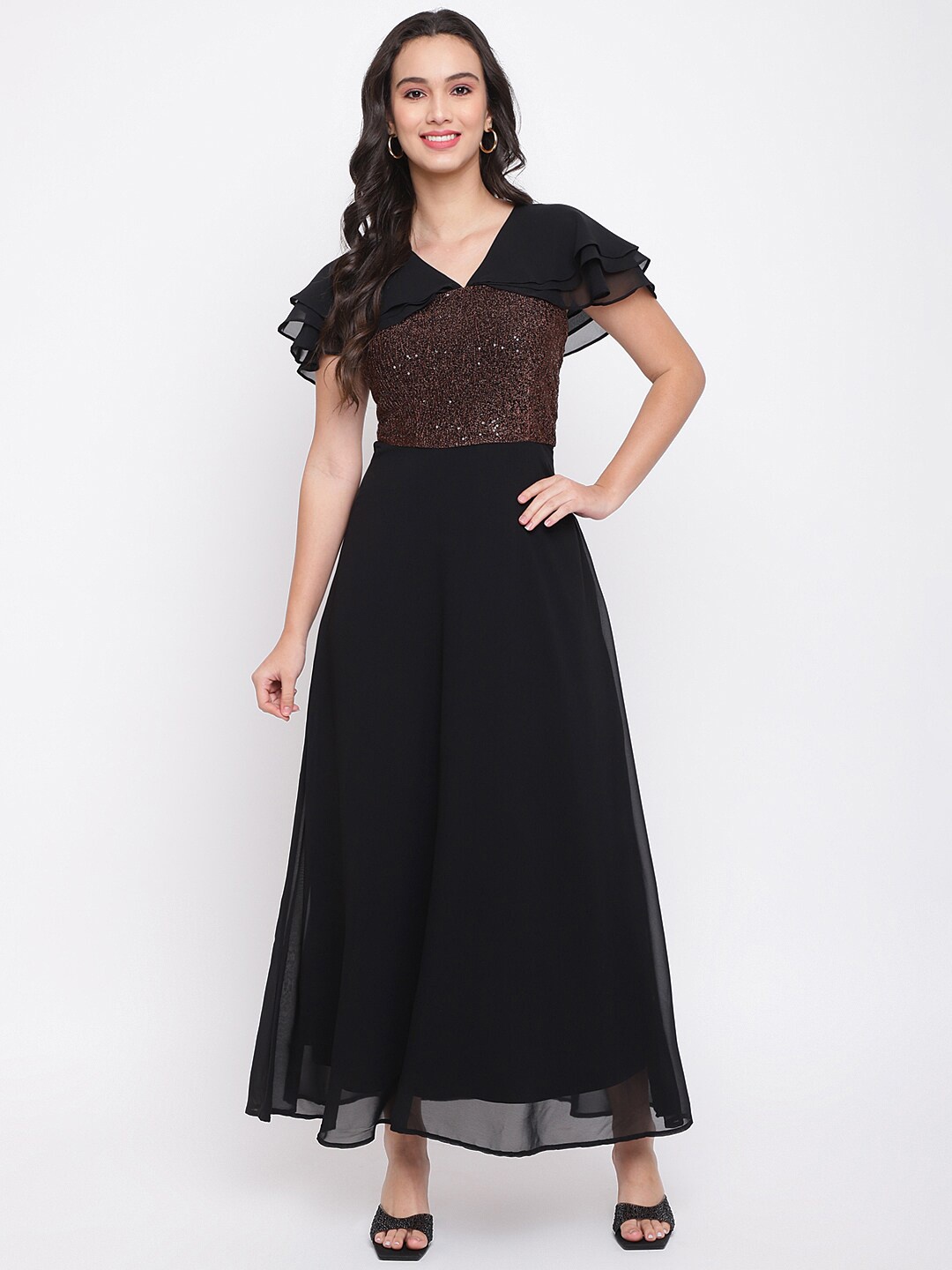 

Latin Quarters Black Maxi Dress