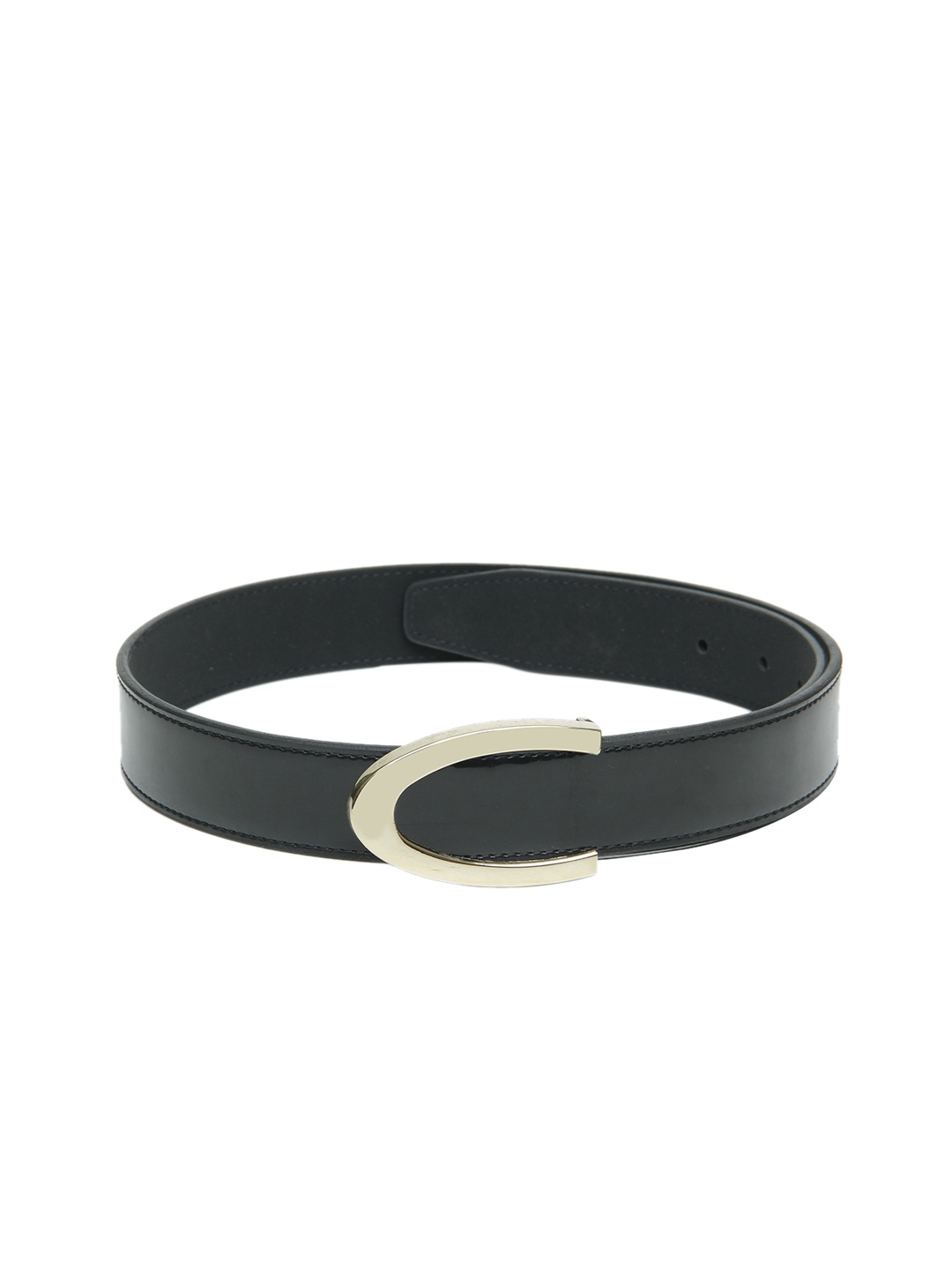 

Calvadoss Men Black PU Casual Belt
