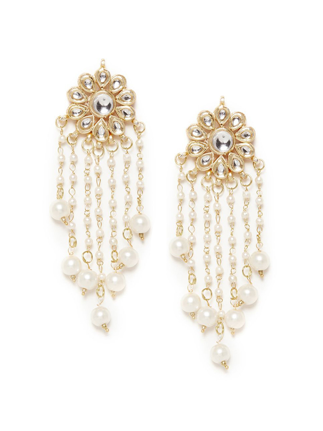 

Bamboo Tree Jewels Women Gold-Plated Contemporary Drop Earrings