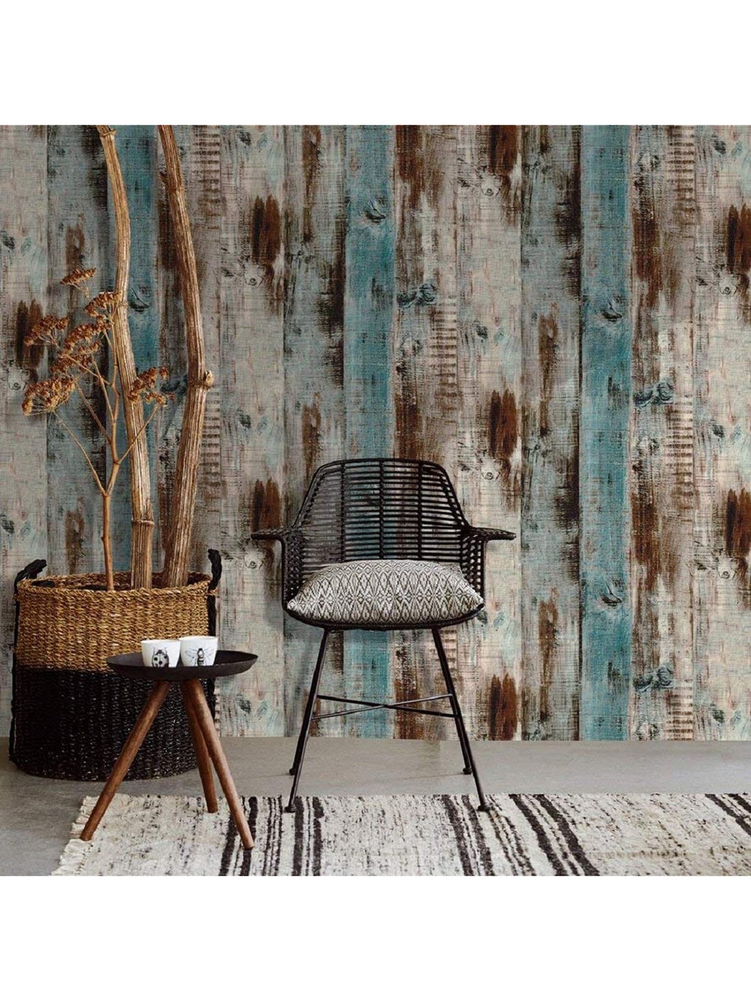 

ANNA CREATIONS Multicoloured Abstract Printed Self Adhesive Stick Wallpaper, Multi