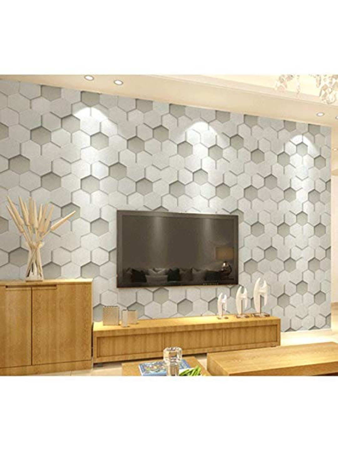 

ANNA CREATIONS Grey Self Adhesive Stick Wallpaper