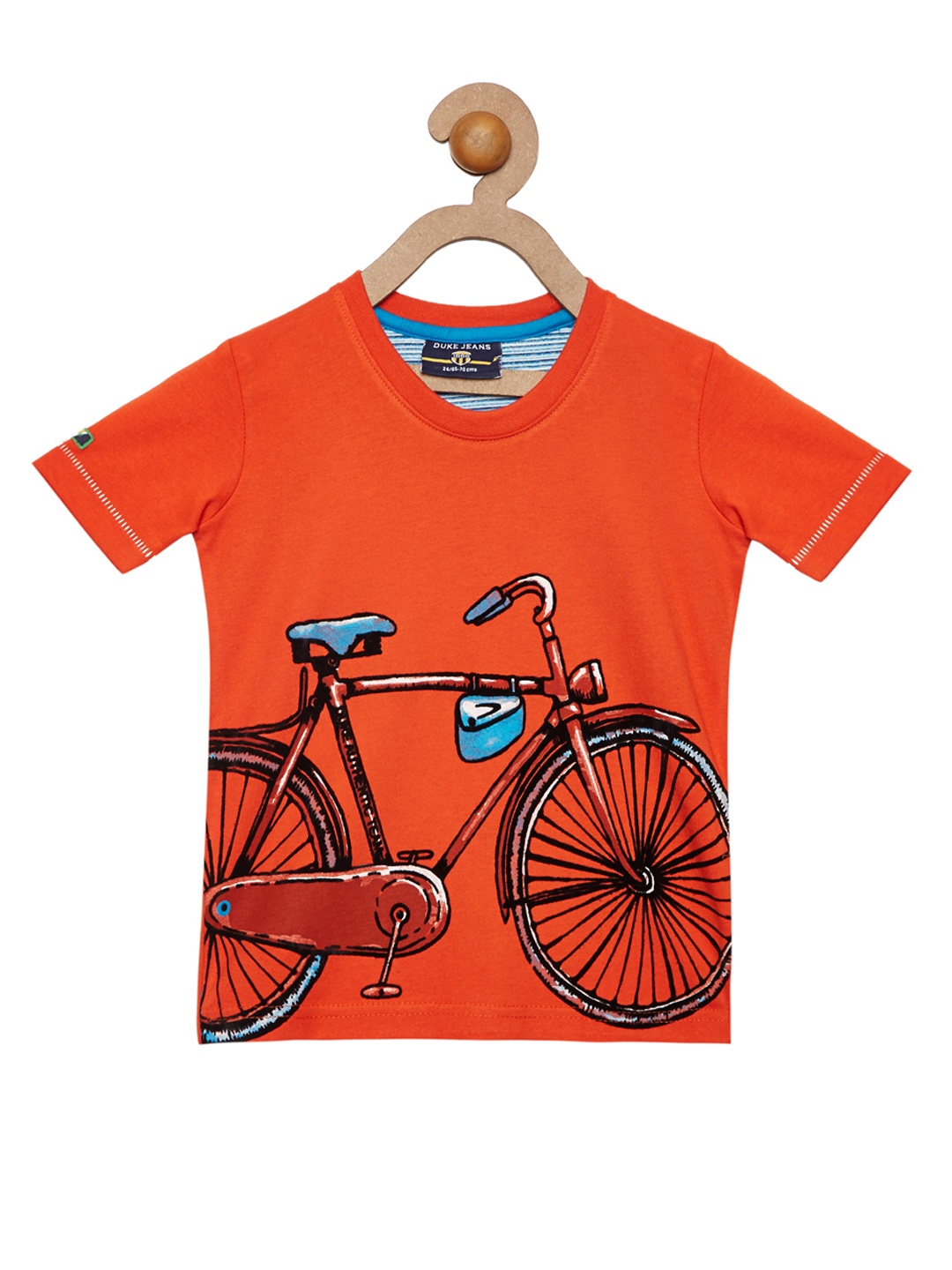 

Duke Boys Orange Printed Round Neck T-shirt