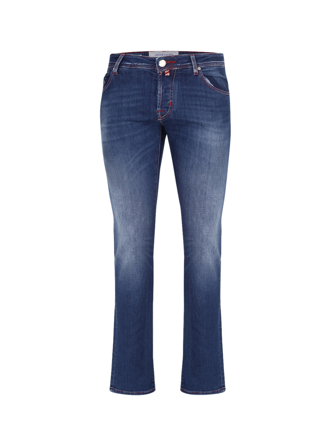

Jacob Cohen Men Blue Skinny Fit Heavy Fade Jeans