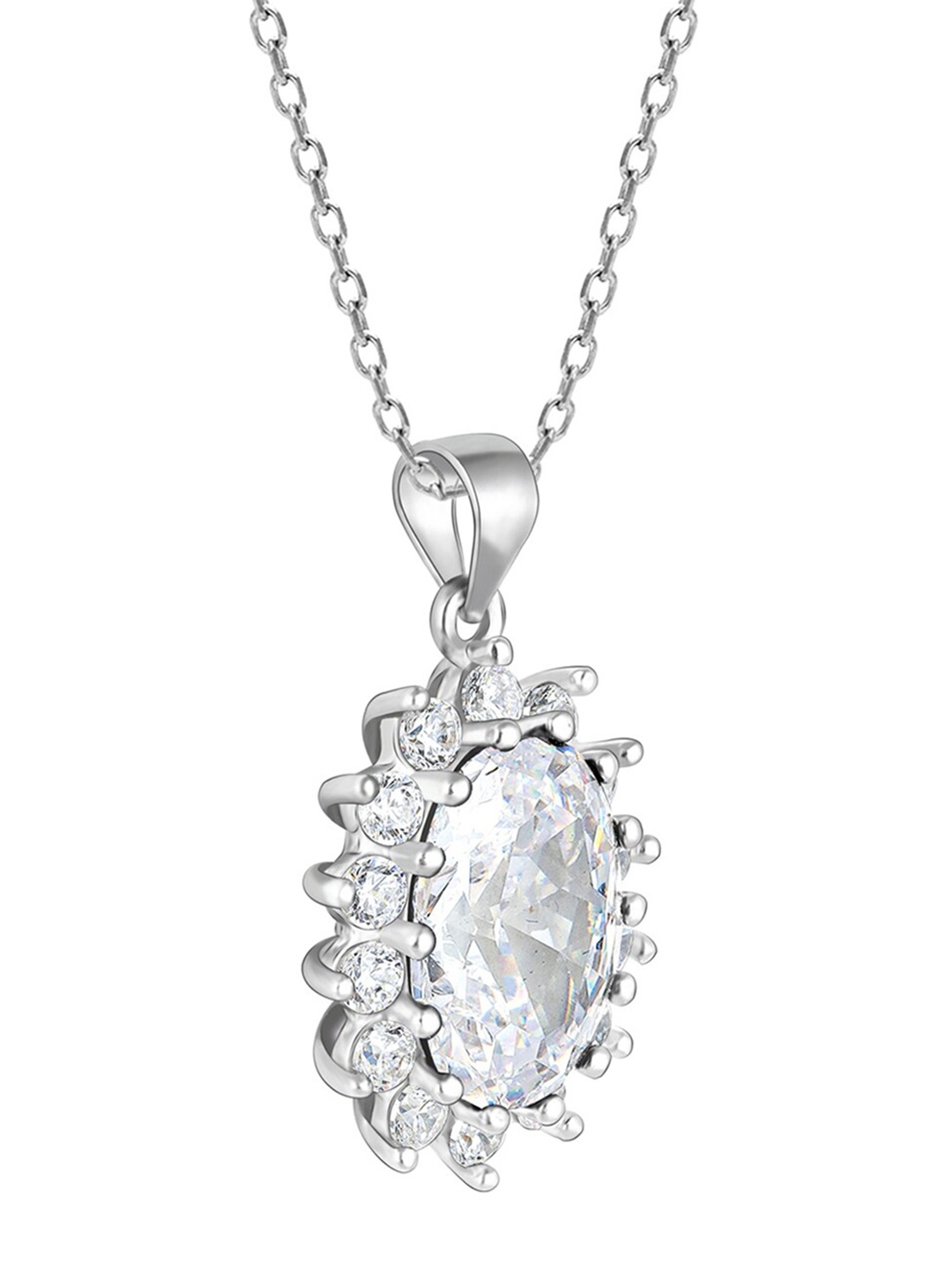 

GIVA 925 Sterling Silver Rhodium Plated White Beam Pendant