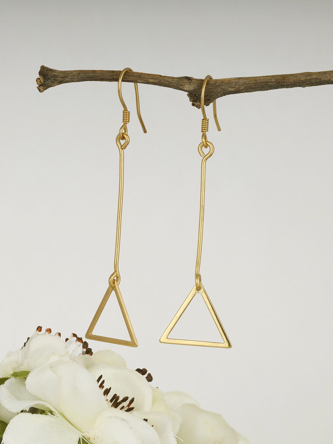 

GIVA Gold-Toned 925 Sterling Silver Contemporary Drop Earrings