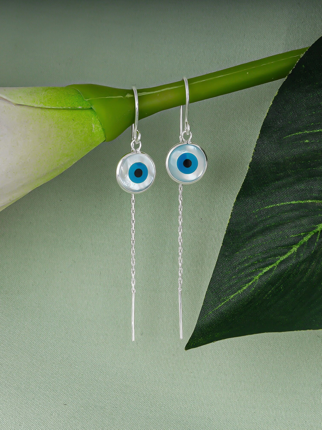 

GIVA Silver-Toned Contemporary Drop Earrings