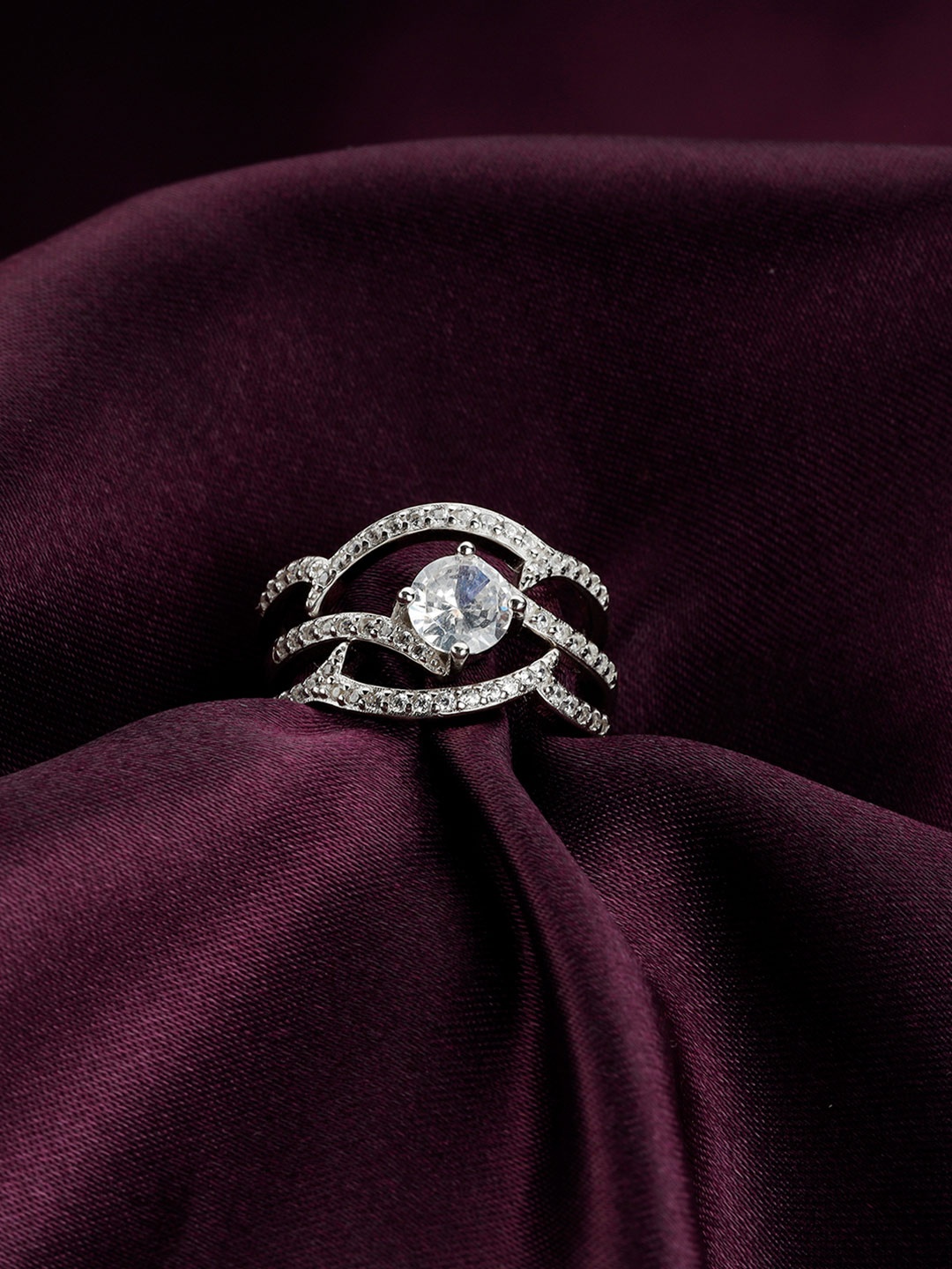 

GIVA 925 Sterling Silver Rhodium Silver Stack Up Ring Set