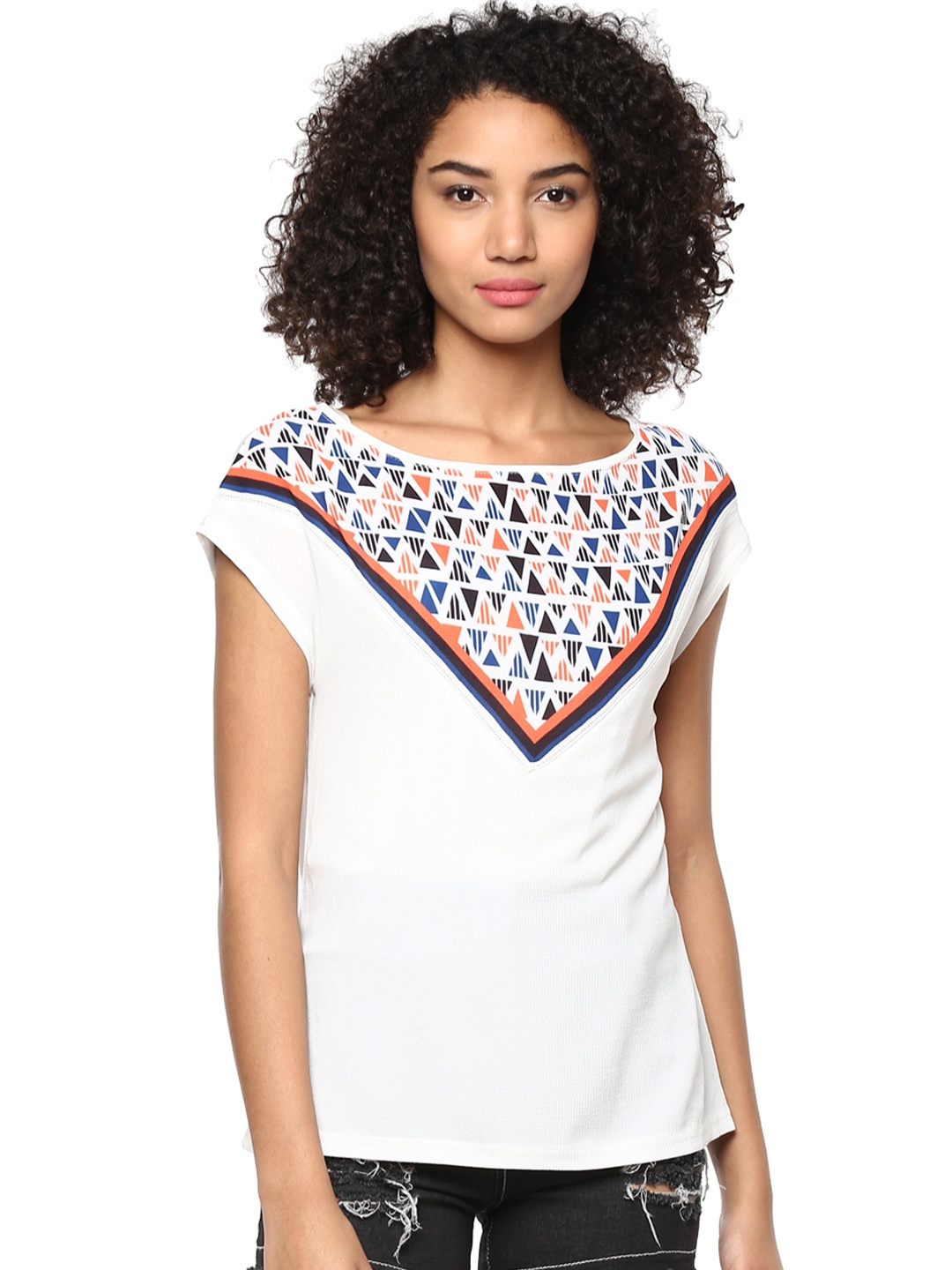 

Harpa Women White Printed Top