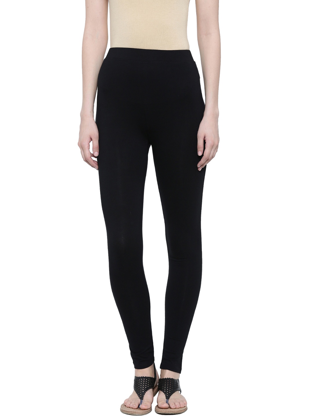 

De Moza Black Ankle-Length Leggings